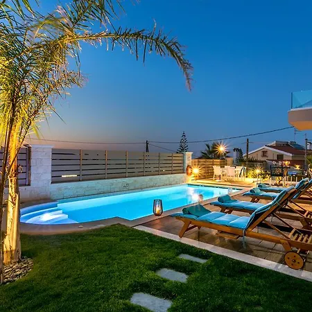 Superior Villa Marina Mare Sauna Hammam Nea Kydonia Exterior foto